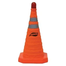 Collapsible Safety Cones, 18 in, Nylon, Orange Aervoe Industries Aervoe 1190