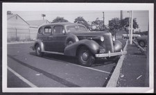 1937 Buick Sedan sidemount 1951 NJ plateJA 229 N Newark vernacular photograph