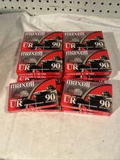 Maxwell UR 90 Minute Blank Audio Cassette Tapes Normal Bias - SEALED Lot Of 16