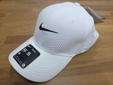 NIKE Dri-FIT ADV Rise Structured SwooshFlex Unisex Hat Cap White L/XL FB5633-100