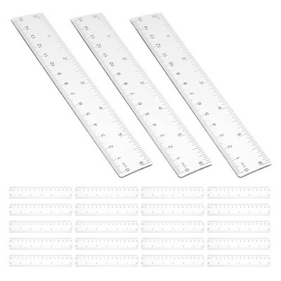 50 Pcs Kleines Lineal Bruchsicheres Durchsichtiges Kunststofflineal