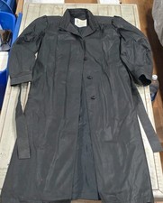 Vintage 1970's London Fog Women's Black Trench Coat Button Front 14 Regular
