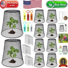 10 Heavy-Duty Chicken Wire Cloches - Ultimate Plant Protectors for Your Garden