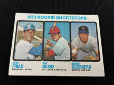 1973 ROOKIE SHORTSTOPS TOPPS HIGH #607 RAY BUSSE , PEPE FRIAS RC BASEBALL CARD !. rookie card picture