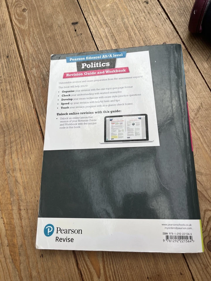 Pearson Edexcel AS/A Level Politics Revision Guide and Workbook - Image 2 of 2