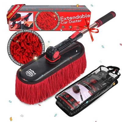 Car Duster Exterior with Extendable Handle Scratch Free Auto Wash Brush Mop