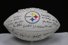 Pittsburgh Steelers 2013 Football Team Signed Ball Multiple Player Autographs