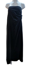 Ralph Lauren Women Black Strapless Maxi Dress