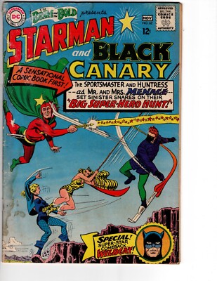 Brave and the Bold #62 Comic Book DC Comics 1965  Starman & Black Canary