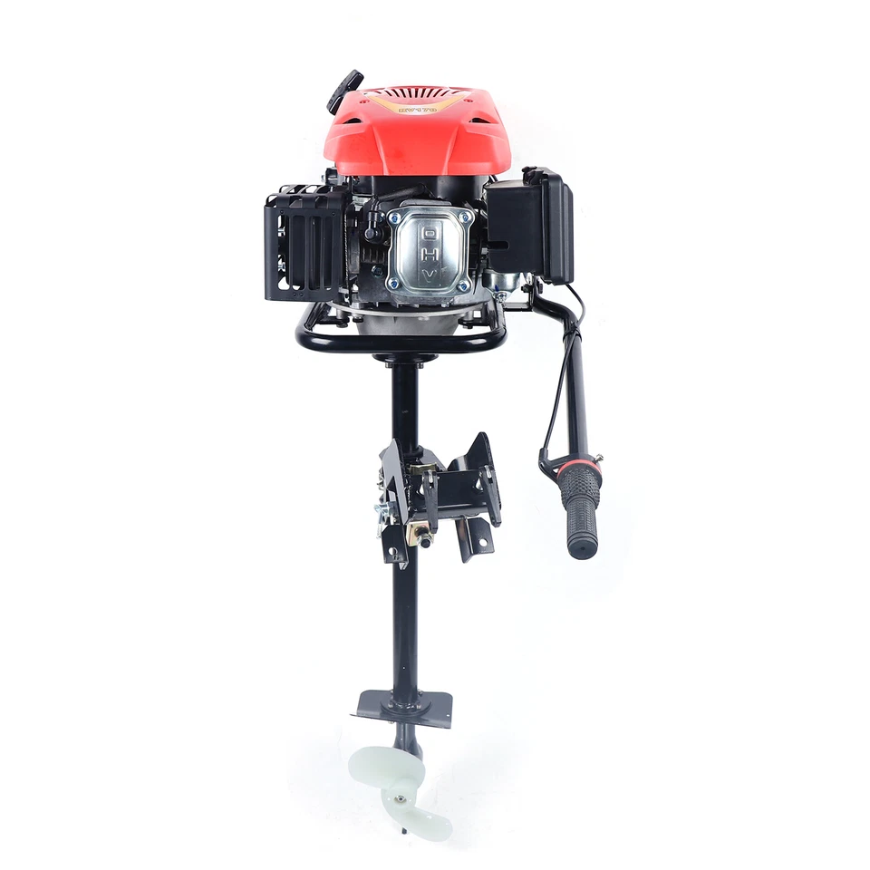 4 Stroke 6 HP 170cc Outboard Motor Fishing Boat Engine Air Cooling Heavy Duty - Image 4 of 4