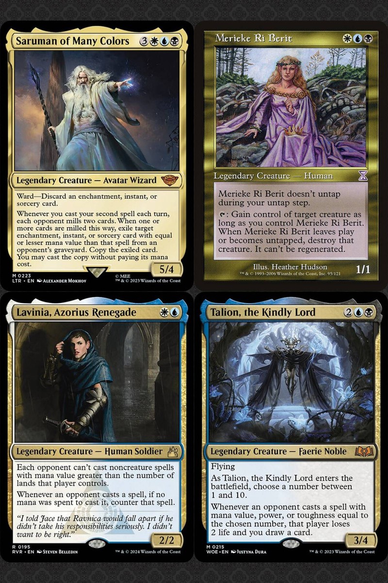 sen triplets mtg commander deck MTG Commander Deck EDH Deck Sen Triplets 100 Magic Cards Custom Deck Steal  Theft Control Esper
