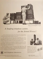 Bell Telephone System Magazine Picture Ad Advertisement 1955 Wall Art Decor 