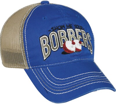 CAP - MESH BACK ''SHOW ME YOUR BOBBERS'' FISHING HAT BOB-101 SUYT