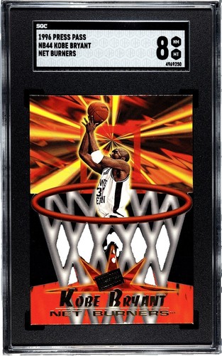 1996 Press Pass Net Burners Die Cut NB13 Kobe Bryant Rookie RC SGC