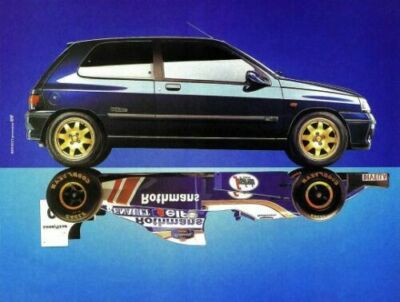 clio williams metallschild 30 x 20 cm