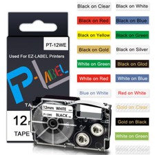 For Casio Label Tape 6/9/12/18/24 mm XR-18WE XR-12WE XR-9WE KL-60 KL-100 KL7000