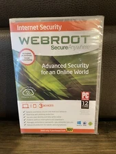 Webroot Secure Anywhere Internet Security - For 3 Devices - Factory Sealed. NEW