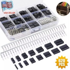 620pcs Pitch Pin Housing Connector DptMale Female Crimp 2.54mm Pins Adaptor