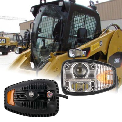 12V 24V 195-0189 LH RH LED Headlight & Turn Signal for Caterpillar 257D 259D