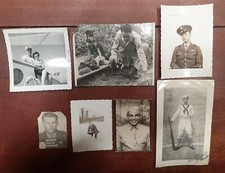 7 Vintage Military photo's WWII era 1940-50's range US Army, Navy