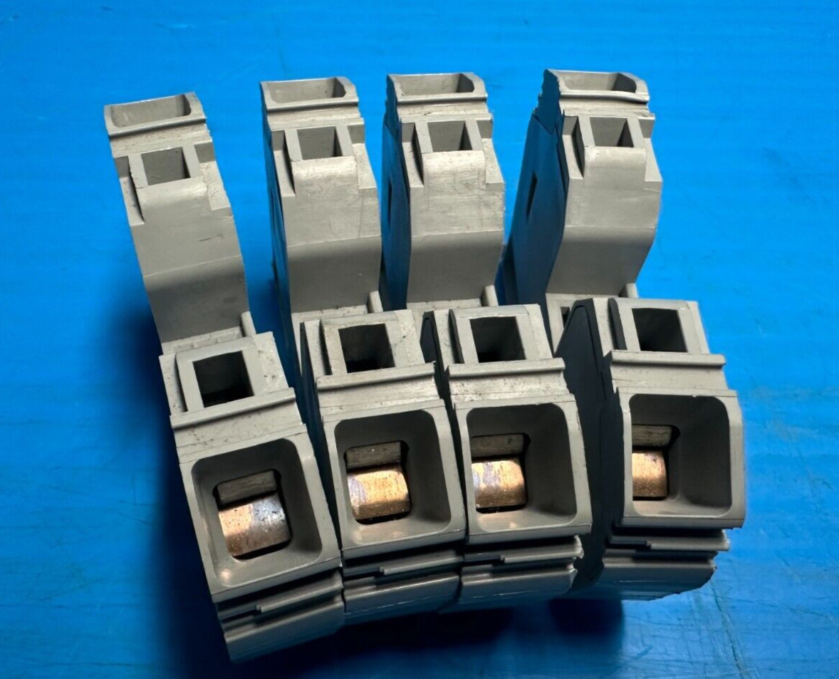LOT OF 4 WAGO 285 IEC 60947-7-1 1000V 1500V DC 35MM² TERMINAL BLOCKS