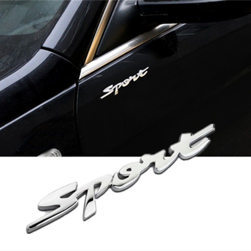 3D SPORT Car Logo Metal Emblem Badge Sticker Fender Trunk Car Decal
