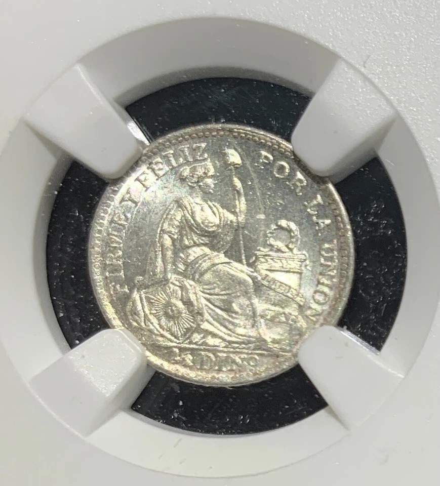 1913 FG PERU 1/2D NGC MS62 - Image 2 of 3