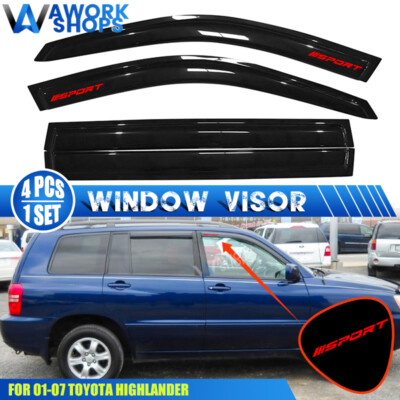 Voron Glass In-Channel Extra Durable Rain Guards For Toyota Highlander 2014-2019 - Foto 12