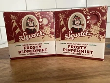 Dr Squatch BAR SOAP 2 Set FROSTY PEPPERMINT- Limited Release-*BRAND NEW*