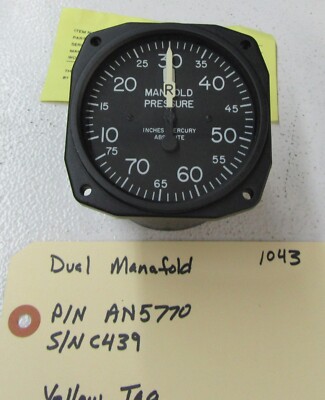 Dual Manifold Pressure Indicator P/N AN5770 | eBay