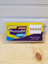 ALLECIN 25 Values 1/4W Resistor Kit from 1 Ohm to 1M Ohm 1/4 Watt 5% Carbon F...
