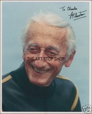 Jaques Cousteau signed photo print