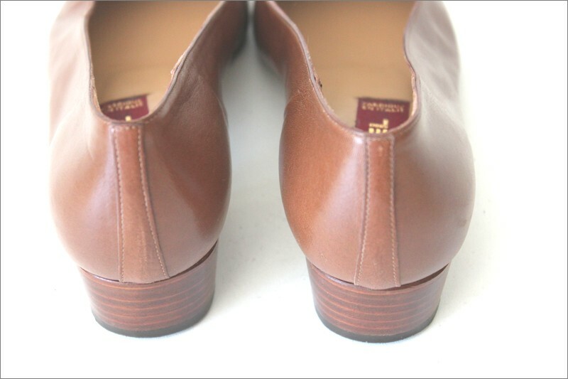 Escarpins CAREL Tout Cuir Marron Caramel - Taille 35.5 EU - Talon 2-7 Cm - Modèle Andrea - Occasion Très Bon état