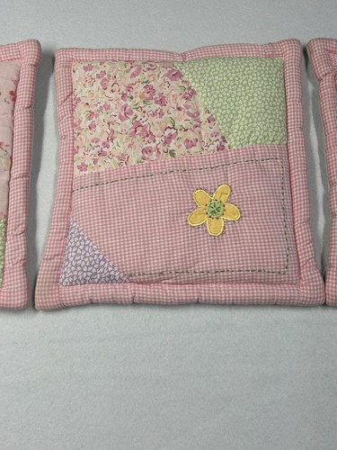 VTG Laura Ashley Mother & Daughter Quilted Square Wall Hangings For Baby Nursery - Picture 3 of 10