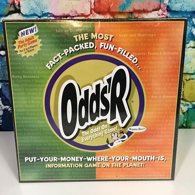 Odds'R Board Game Hot Topics Cool Questions Answers Bet Choice Chance Adult Fun