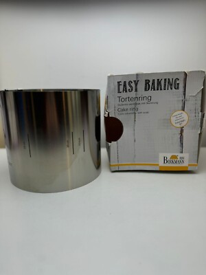 RBV Birkmann Tortenring 15 cm hoch   Verstellbar 18 30 cm, Edelstahl, NEU