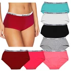 6 Pack Girls Ladies Underwear Mid Rise Cotton Briefs Basic Comfortable Knickers