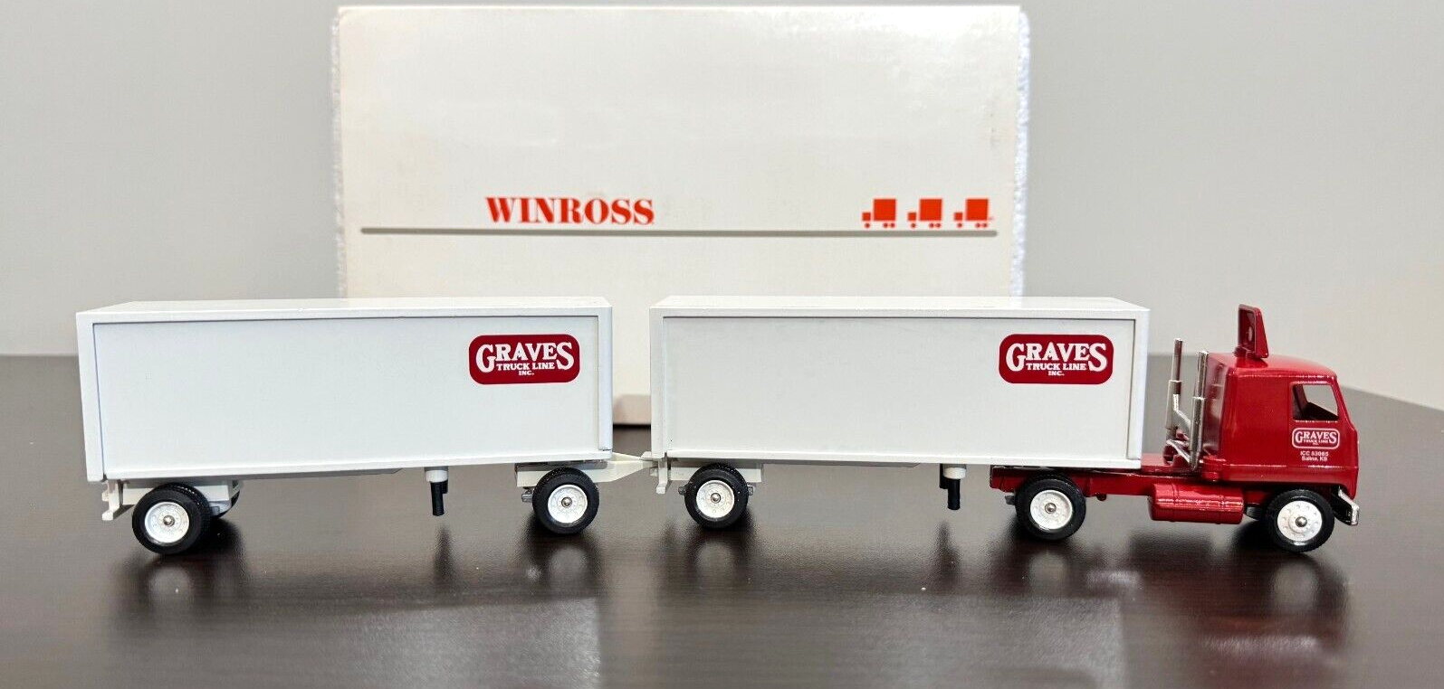 Graves Truck Lines Doubles 1993 Winross Trucks Mack MS/S eBay