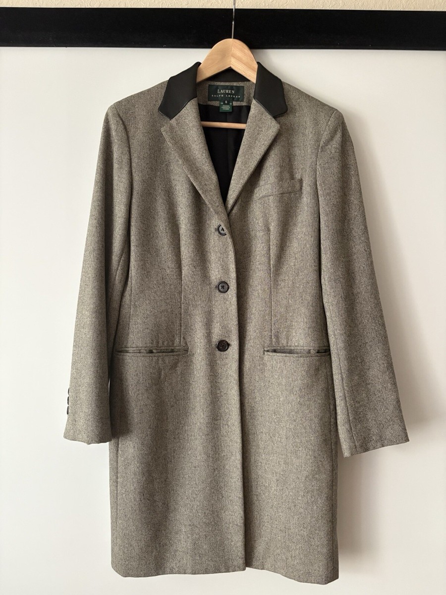 VTG LAUREN RALPH LAUREN Chesterfield Wool Coat, Lambskin VTG LAUREN RALPH LAUREN Chesterfield Wool Coat, Lambskin