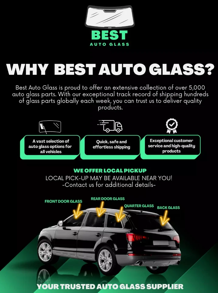 Fits: 2006-2011 Toyota Yaris 2 & 4-Door Hatchback Front Windshield Glass - Image 4 of 4