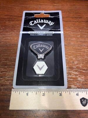 Callaway Hat Clip - Magnetic Ball Marker Black and White - New