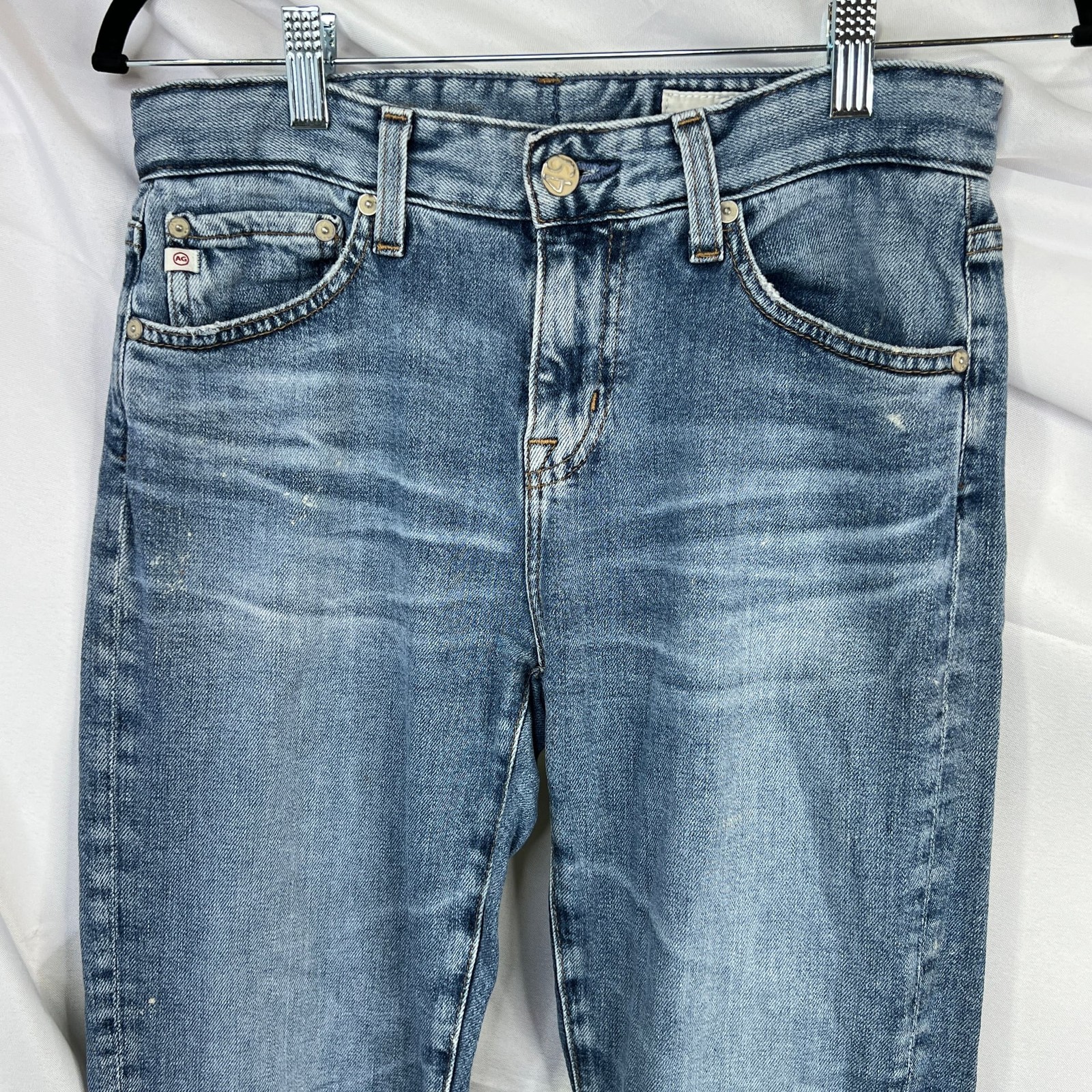 AG Adriano Goldschmied AG-ED Denim Light Wash Straight Leg Jeans Size 24 thumbnail 4