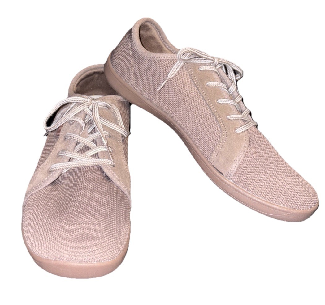 SAOLA Sneakers Whitin Barefoot Minimalist da uomo taglia 43 EU 10 US con lacci a rete tortora