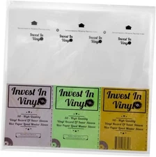 Invest In Vinyl 50 Master Sleeves Rice Paper Anti Static LP Inner Sleeves 