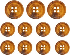 11 Pcs Genuine Natural Buffalo Horn Buttons Set for Blazer Suit Coat Jackets