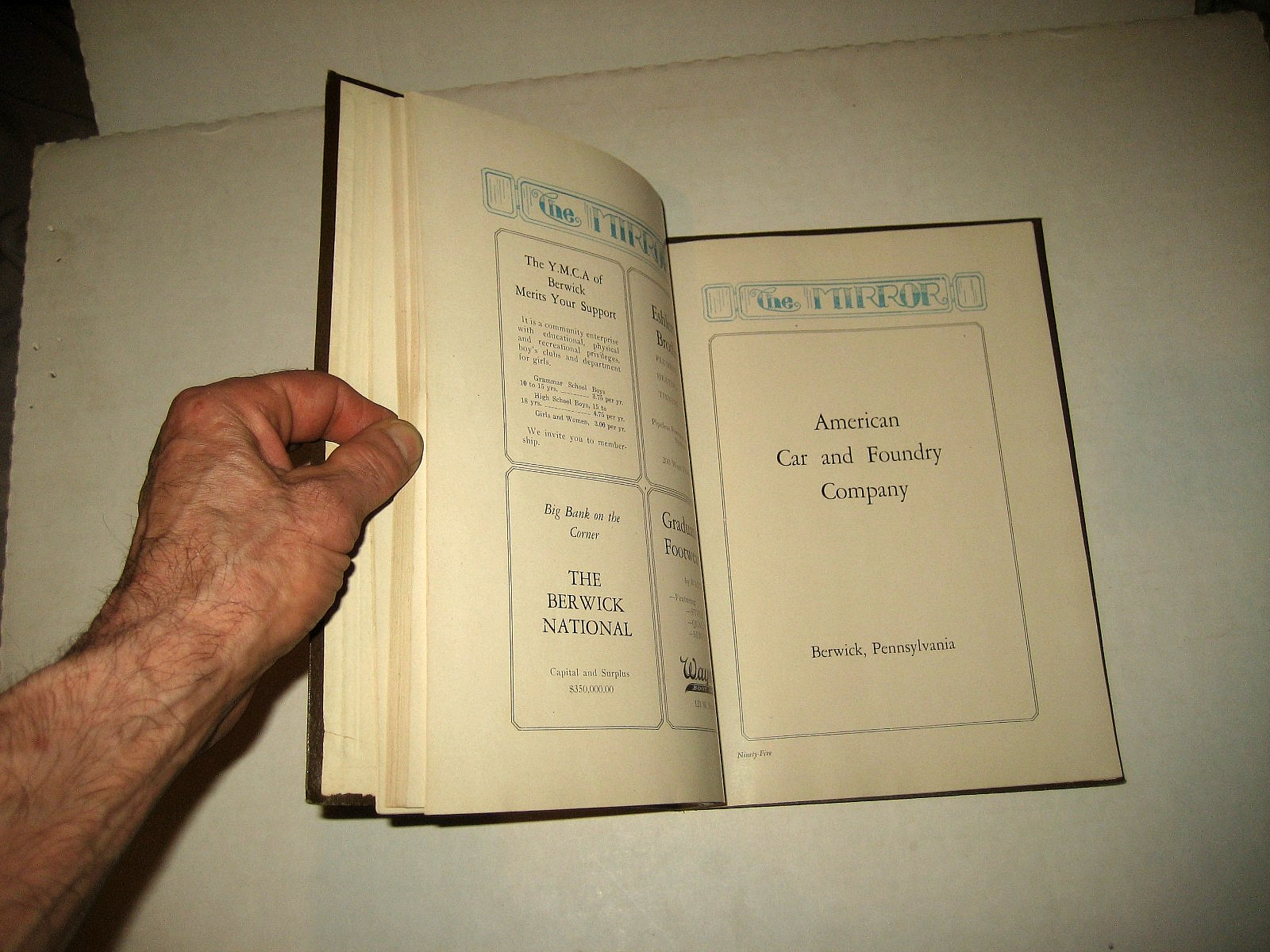 1927 BERWICK PA HIGH SCHOOL YEARBOOK/THE MIRROR nice SEE PICS