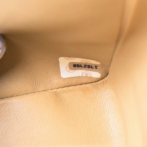 Chanel Beige Lambskin Medium Classic Double Flap Shoulder Bag 176812 - Picture 11 of 11