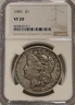 1901 P Morgan Silver Dollar NGC VF20 Tough Date Morgan