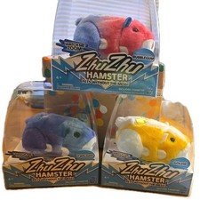 Lot Of 3 Zhu Zhu Pets Hamster  Twilight  Bubblegum  Goldie