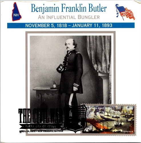 Dr Jim Stamps Maximum Card New Orleans 1862 Forever The Civil War Fdc